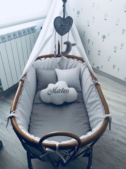 Moises de caña para bebe diseñado a tu gusto - Mimitos Home