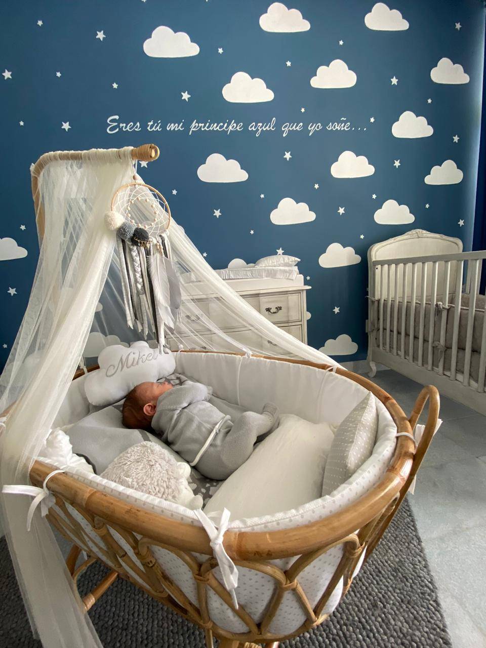 Parche Gobernar Coche Moises de caña para bebe diseñado a tu gusto - Mimitos Home