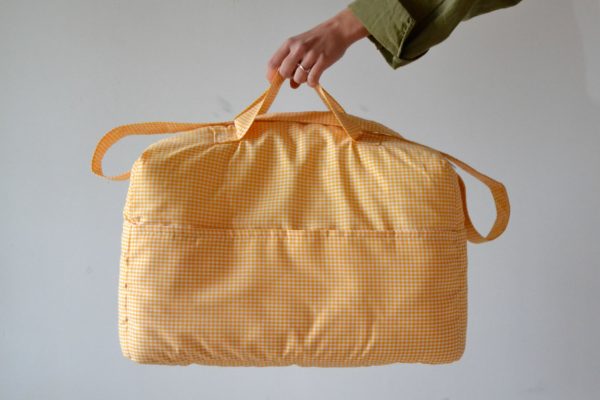 BOLSO DE MATERNIDAD VICHY AMARILLO