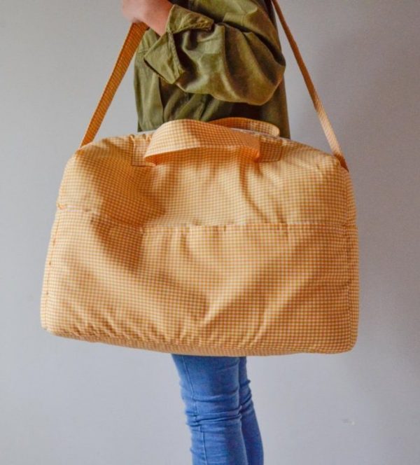 BOLSO DE MATERNIDAD VICHY AMARILLO