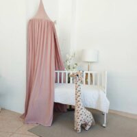 Dosel de techo tela bambula rosa maquillaje