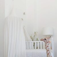 Dosel de techo tela bambula blanca