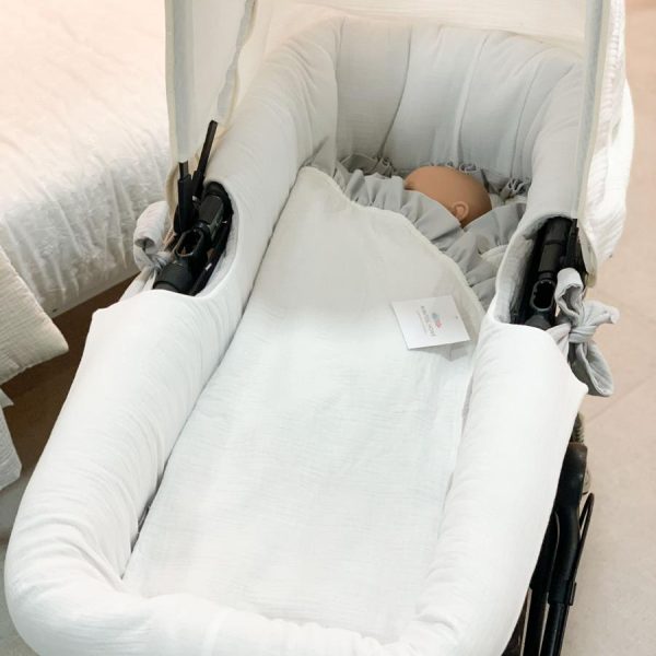 funda capazo bambula blanca