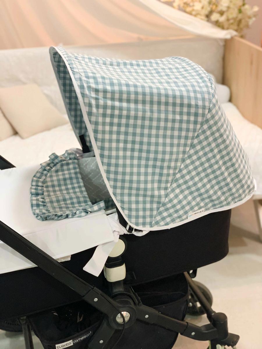 Capota bugaboo camaleon tela rayas azules - Mimitos Home