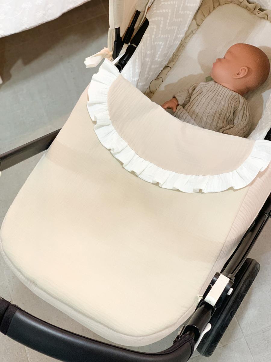 Sabanas para carrito bambula beige - Mimitos Home