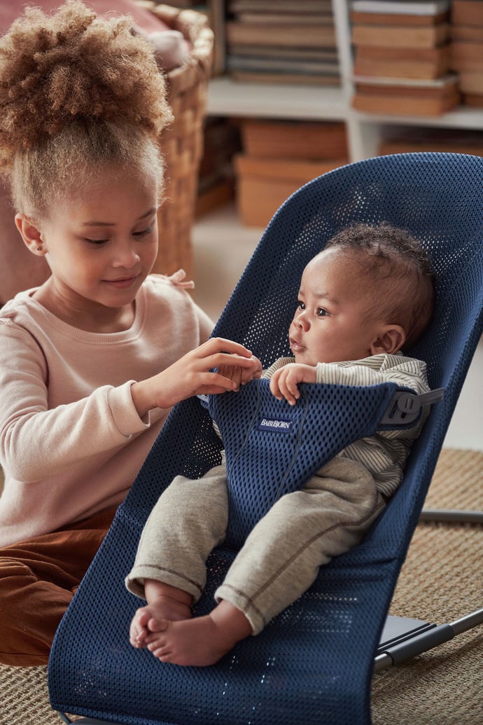 Hamaca Babybjorn Balance Bouncer Navy Blue Malla - Mimitos Home