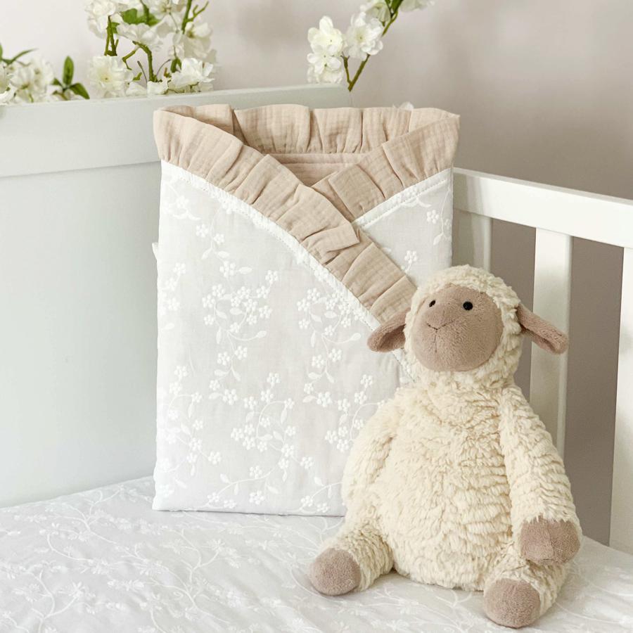 Sabanas para minicuna bambula beige - Mimitos Home