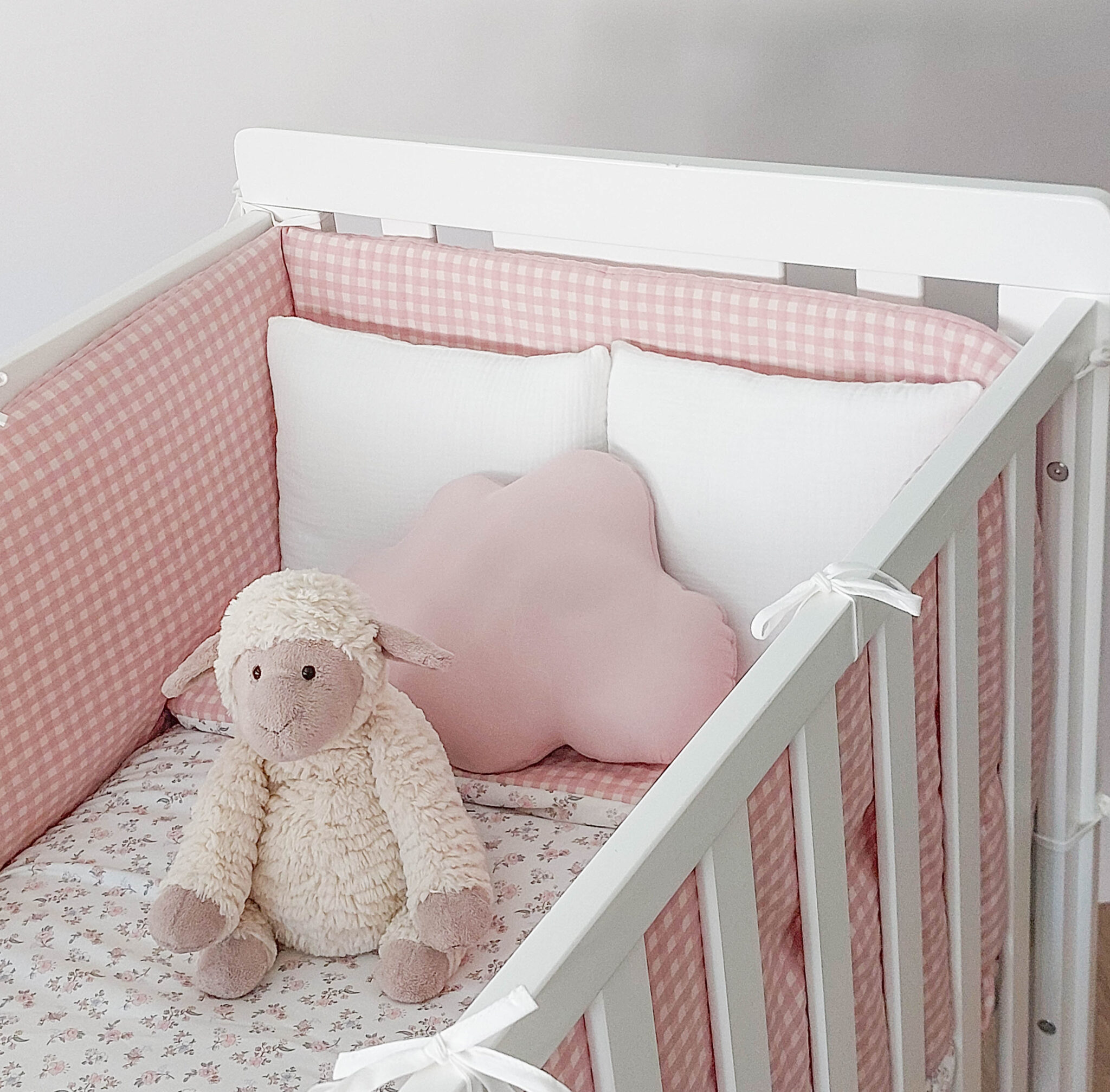 sabanas para capazo, minicuna y cuna muestra rosa beige - Textil Bebé