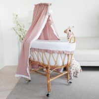 Moises de caña para bebe Deluxe diseñado a tu gusto